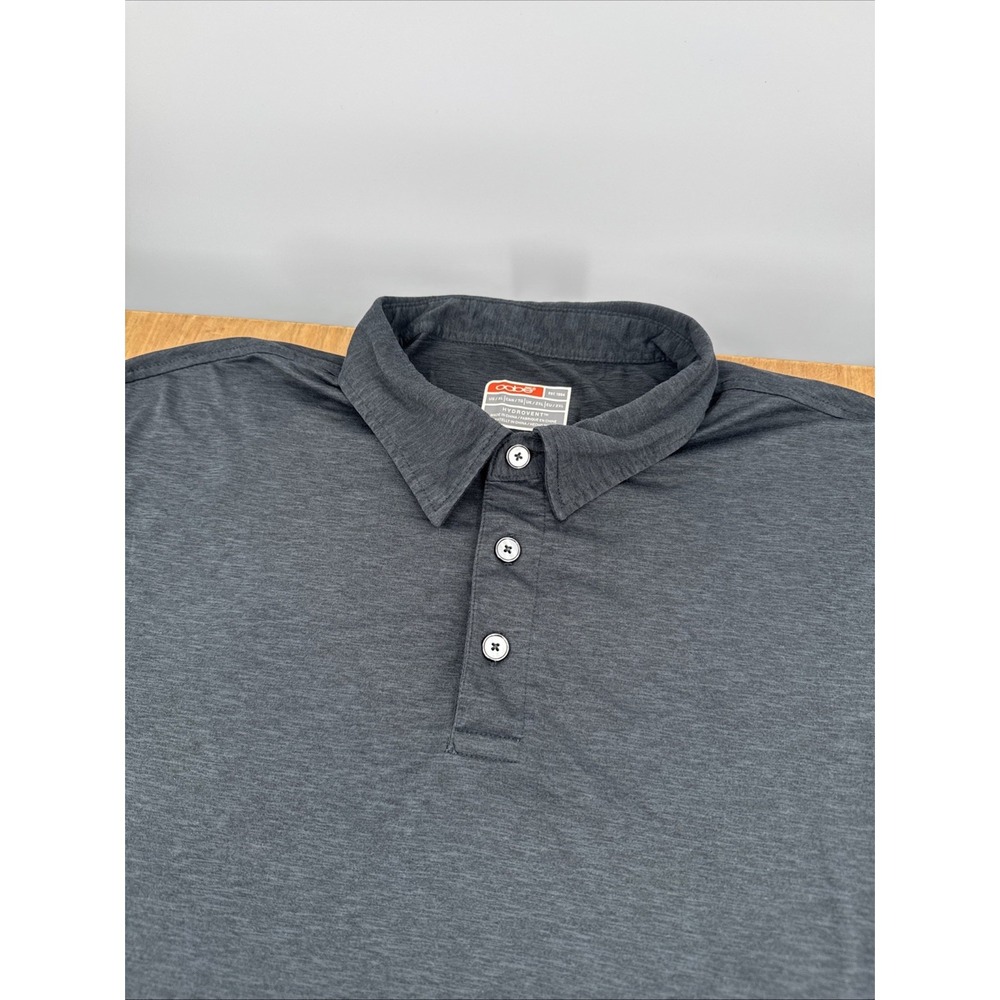 Chick-Fil-A Oobe Leadership Short Sleeve Polo Shirt Mens XL Heathered Black